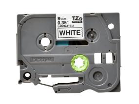 Kleepkirjalint/markeerimislint BROTHER TZE-221 9mm must/valgel analoog