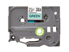 Kleepkirjalint/markeerimislint BROTHER TZE-731 12mm must/rohelisel analoog