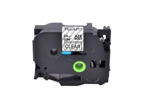 Kleepkirjalint/markeerimislint BROTHER Strong TZE-S151 24mm must/läbipaistval analoog