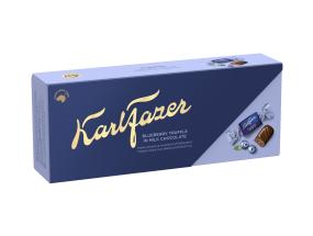 Karl FAZER maitosuklaakarkit mustikkatäytteellä 250g
