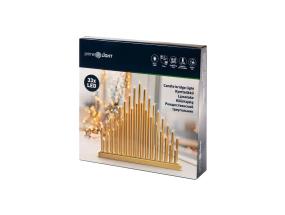 Kynttilänjalka PRIME LIGHT 33LED kultainen 1kpl