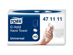 Lakanapyyhe 2-kerroksinen TORK H3 C-Fold Universal 24x27cm 120 arkkia (471111)