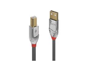 Kaapeli USB2 AB 3M kromi 36643 LINDY