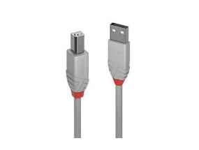 KAAPELI USB2 AB 2M/ANTHRA GREY36683 LINDY