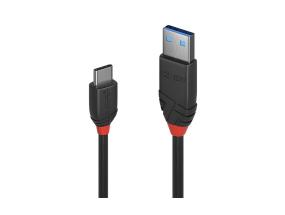 KAAPELI USB3.2 A-C 1M/MUSTA 36916 LINDY