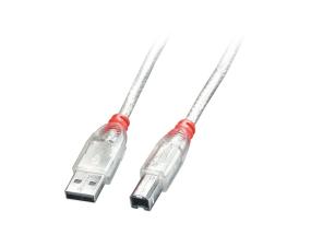 KAAPELI USB2 A-B 2M/LÄPINÄKYVÄ 41753 LINDY