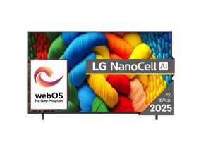 TV-sarja LG 75 " 4K Ultra HD 3840 x 2160 pikseliä Flat 16:9 LED 75NANO80A3B