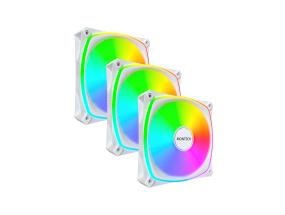 KOTELOTUULETIN 120MM/RX120 PRO VALKOINEN 3 IN 1 MONTECH