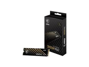 SSD MSI SPATIUM M461 2TB M.2 PCIE NVMe 3D NAND Kirjoitusnopeus 4200 Mt/s Lukunopeus 5000 Mt/s..