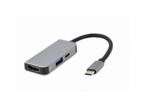 I/O-SOVITIN USB-C HDMI/USB3/3IN1:EEN A-CM-COMBO3-02 GEMBIRD