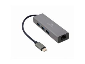 I/O-SOVITIN USB-C LAN RJ45/USB-KESKITIN A-CMU3-LAN-01 GEMBIRD