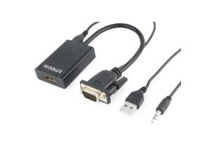 Siirtymäsovitin, VGA TO HDMI A-VGA-HDMI-01 GEMBIRD GEMBIRD