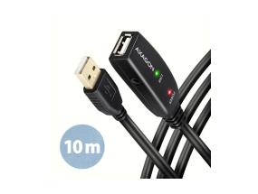 KAAPELI USB2.0 A-M/A-F AKTIIVINEN/10M ADR-210 AXAGON