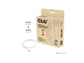 KAAPELI USB-C USB-C 1.2M/VALKOINEN CAC-1572 CLUB3D
