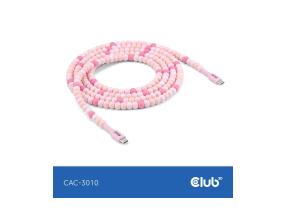 KAAPELI USB-C USB-C/PINK CAC-3010 CLUB3D