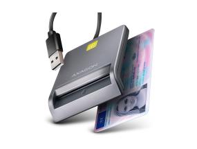 KORTINLUKIJA LITTEÄ SMARTCARD/ID/USB2.0 1.3M CRE-SM3T AXAGON