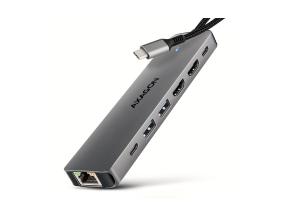 I/O HUB USB-C 7IN1 DUAL 4K/0.15M HMC-7HX2 AXAGON