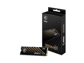 SSD MSI SPATIUM M371 1TB M.2 PCIE NVMe 3D NAND Kirjoitusnopeus 1700 Mt/s Lukunopeus 2350 Mt...