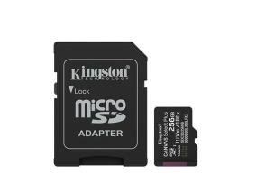 MUISTI MICRO SDXC 256GB UHS-I/W/ADAPTERI SDCS3/256GB KINGSTON