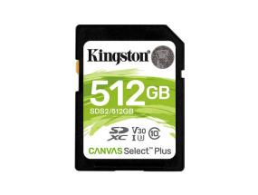 MUISTI SDXC 512GB C10/SDS2/512GB KINGSTON