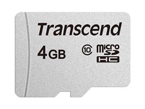 MUISTI MICRO SDHC 4GB/CLASS10 TS4GUSD300S TRANSCEND