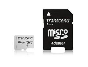 MUISTI MICRO SDXC 64 Gt W/ADAPT/UHS-I TS64GUSD300S-A TRANSCEND