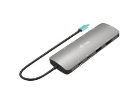I-TEC USB-C Metal Nano Dock -telakka 2x HDMI + PD