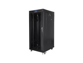 LANBERG-hyllykaappi 27U 800x1000 lasinen