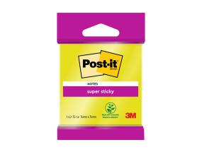 Muistiinpanopaperia 76x76mm POST-IT Super Sticky 654 lajitelma 75 arkkia