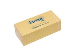 Viestilappu 76x76 Tartan keltainen