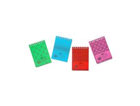 Märkmeplokk spiraalköites A7 SMLT ruuduline kartongkaaned 50 lehte