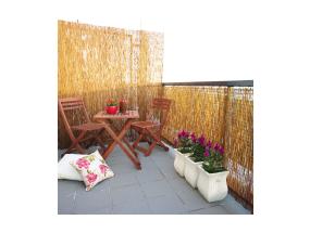 Rullapuutarha PUUTARASSA, 1x3m, luonnonbambu D14/16mm, liitäntäjohto bambun läpi