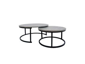 Sohvapöytä BRITU 2 kpl setissä, harmaa