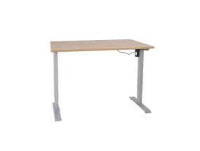 Säädettävä pöytä ERGO 1-moottorilla 140x70xH71-121cm, hikkoripuu, melamiinilevy