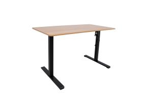 Säädettävä pöytä ERGO OPTIMAL, 1 moottori 140x70cm, hikkoripuuta