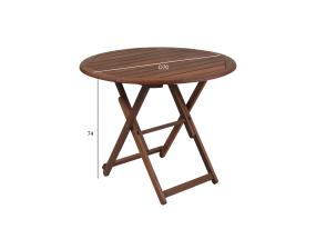 Pöytä NANTES K70xK74cm, Meranti