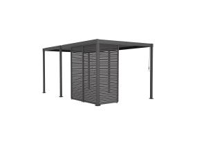 Säleikköseinä katokselle MIRADOR-80/88, tummanharmaa