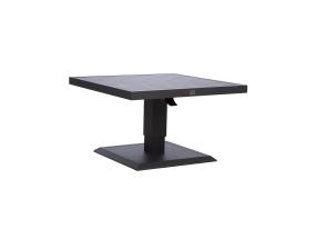 Pöytä TOMSON 85x85xH52-75cm, tummanharmaa