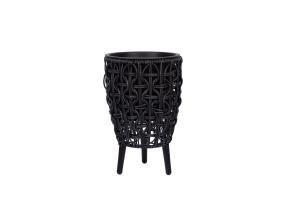 Kukkaruukku WICKER 21x21xH32cm, musta