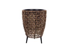 Kukkaruukku WICKER 38x38xH54cm, ruskea