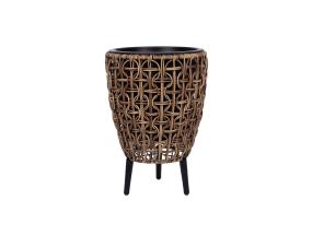 Kukkaruukku WICKER 28x28xH42cm, ruskea
