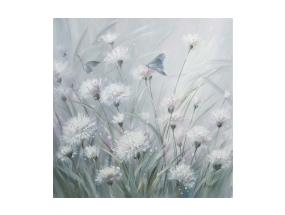 Öljymaalaus 60x60cm, voikukat 2