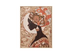 Puinen seinäkuva 60x80cm, nainen-2