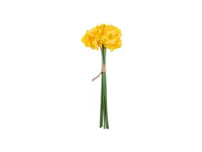 Tekokukka FLOWERLY H40cm 6kpl narsissit kimppu, keltainen