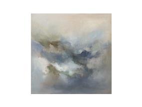 Maalaus kehyksellä 100x100cm, abstrakti myrsky