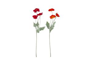 Keinokukka FLOWERLY kuu, punainen tai oranssi, sekoitus