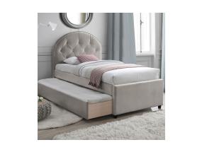 Sänky LARA patjalla HARMONY UNO 90x200cm, samppanjaa