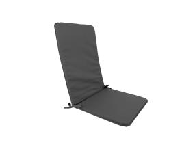 Tuolin selkänojallinen päällinen OHIO-2 50x120x2,5cm, tummanharmaa, 100% polyesteri