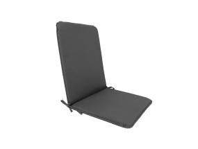 Tuolin selkänojallinen päällinen OHIO-2 43x90x2,5cm, tummanharmaa, 100% polyesteri