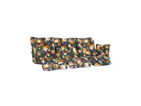 Keinutyynyt ROMA 108x56x10cm, siniset kukat, kangas 428, 100% polyesteriä